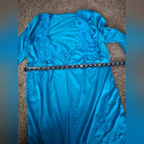 Vintage Gilead dress lingerie and robe, blue. Size xs-s - Picture 5 of 14